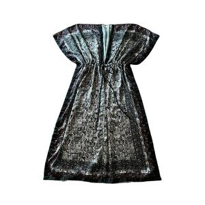 Free People Mixed Print Kimono Maxi Dress - OS